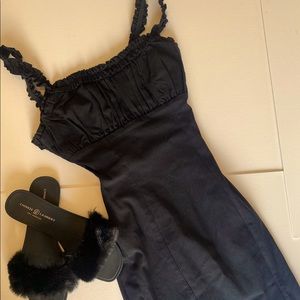 Cute and Trendy Black Mini Dress